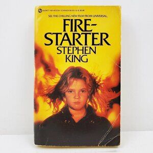 Firestarter Stephen King Movie Tie-In Signet 1981 Book Drew Barrymore Cover